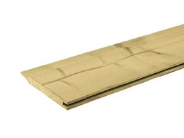 Azalp geïmpregneerde Vurenhouten gevelbekleding Rabat dubbel Foto van Azalp geïmpregneerde Vurenhouten gevelbekleding Rabat dubbel