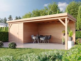 Foto von WoodAcademy Gartenhaus mit Terrasse Bristol