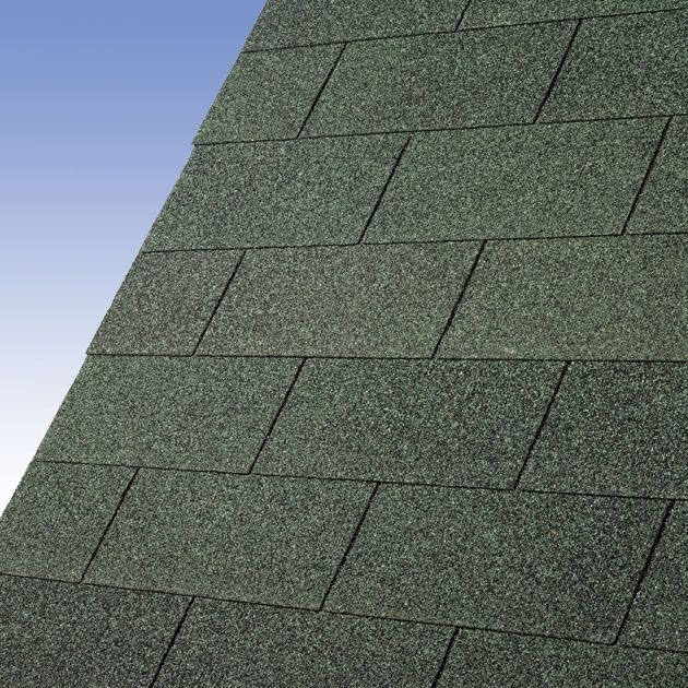 Karibu dakshingles recht - donkergroen