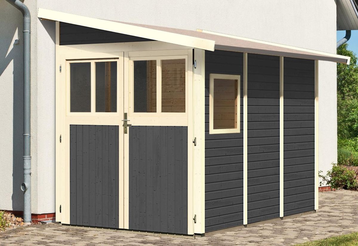 Karibu 73073 Wandlitz 3 tuinhuis - terragrijs