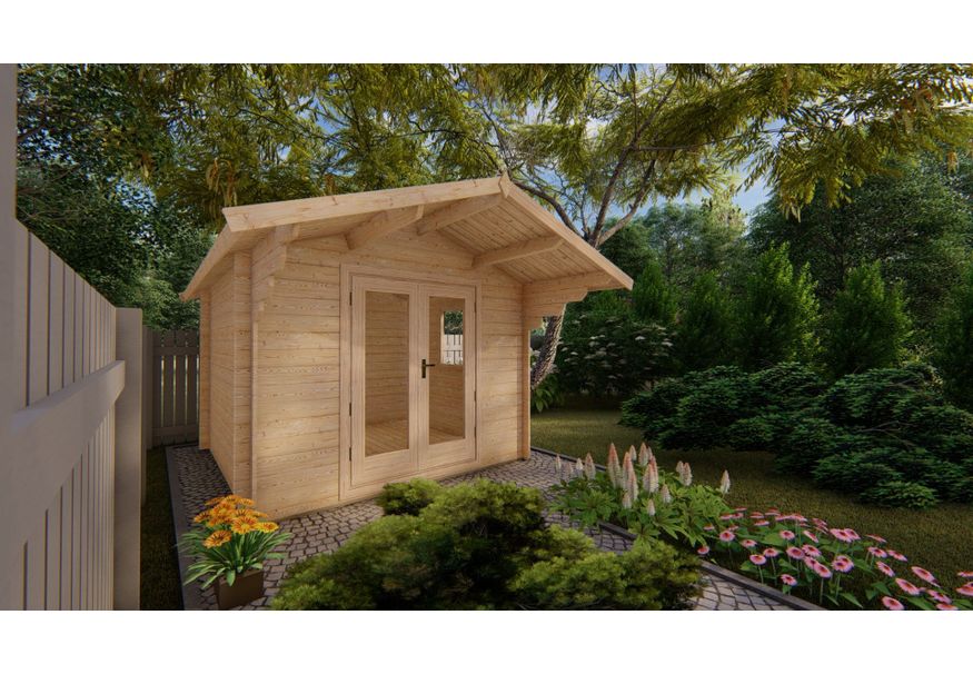 Grunland Blockhaus Imperial 300x300 cm Foto von Grunland Blockhaus Imperial 300x300 cm