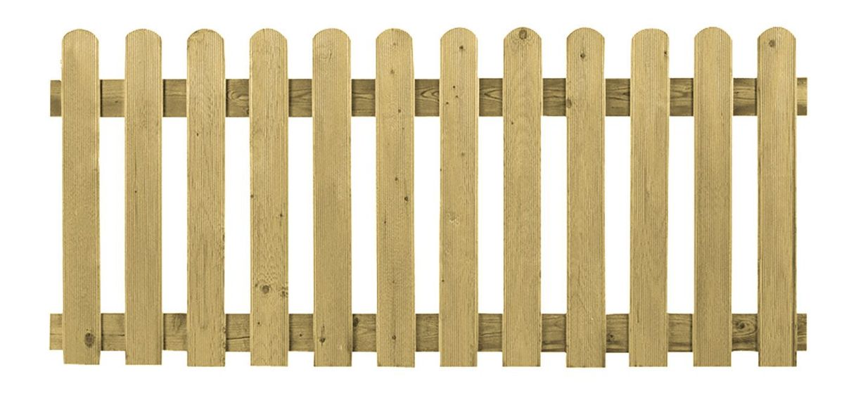 Azalp vurenhouten hek relief rond