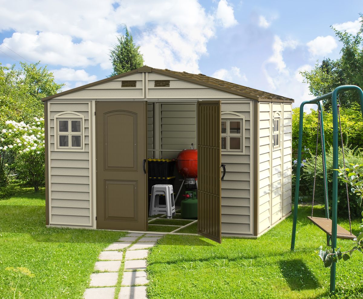 Duramax WoodSide 10x8 Kunststoff Gartenhaus