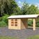 Karibu 31454 Gartenhaus mit Anbaudach Theres 7