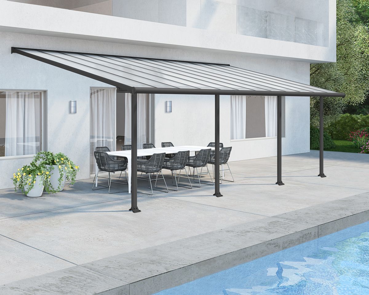 Palram - Canopia Olympia Aluminium Veranda grijs