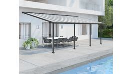 Palram - Canopia Olympia Aluminium Veranda grijs Foto van Palram - Canopia Olympia Aluminium Veranda grijs