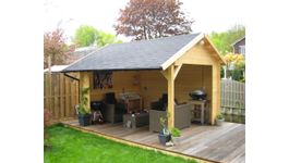 Azalp Schuppen mit Satteldach Bjorn Foto von