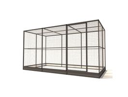 Glorenza aluminium konijnenhok Noa Foto van Glorenza aluminium konijnenhok Noa