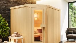 Azalp Elementare Ecksauna Classic Foto von Azalp Elementare Ecksauna Classic