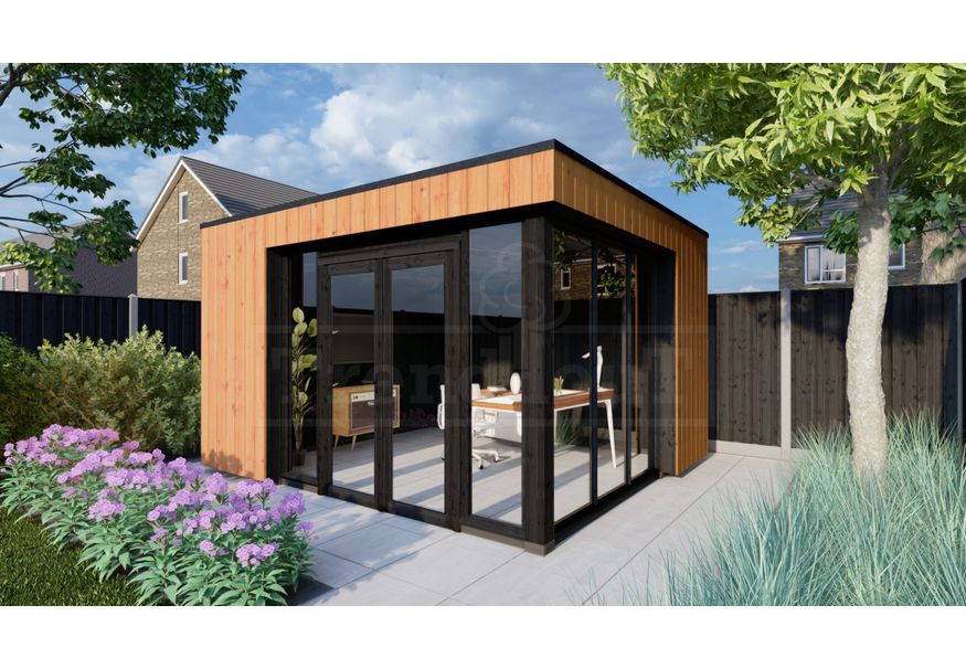 Trendhout tuinkantoor Capri 425x375 cm Foto van Trendhout tuinkantoor Capri 425x375 cm