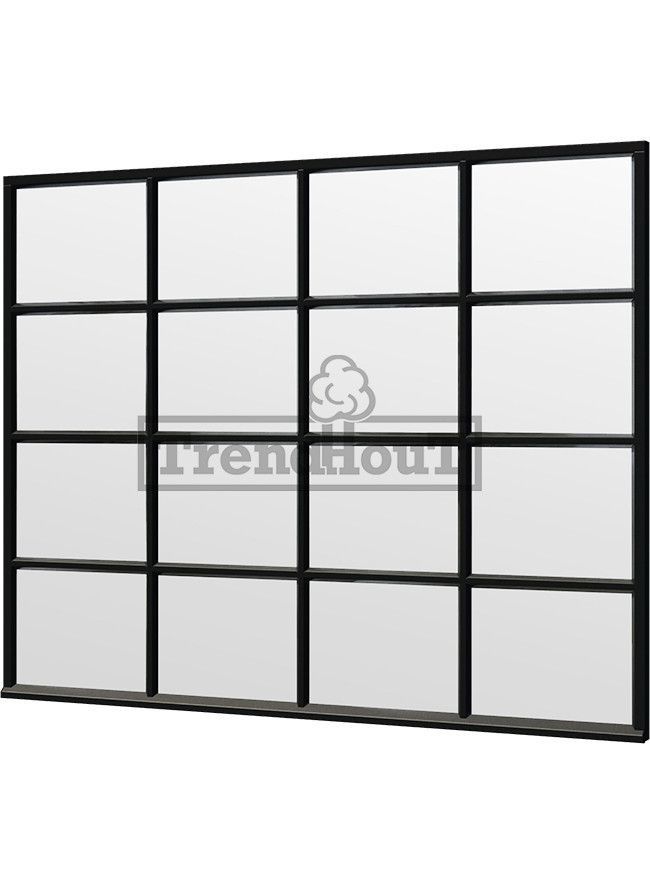 Kirk and Michaels Steellook raam 2760x2200mm - zwart