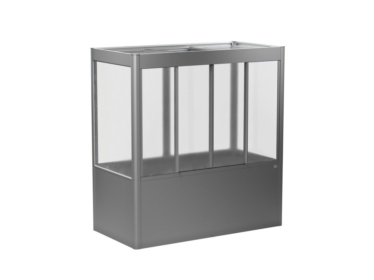 Biohort Tuinkas Florentina 2x1 Kwartsgrijs metallic