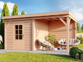 Foto von WoodAcademy Gartenhaus mit Terrasse Baron