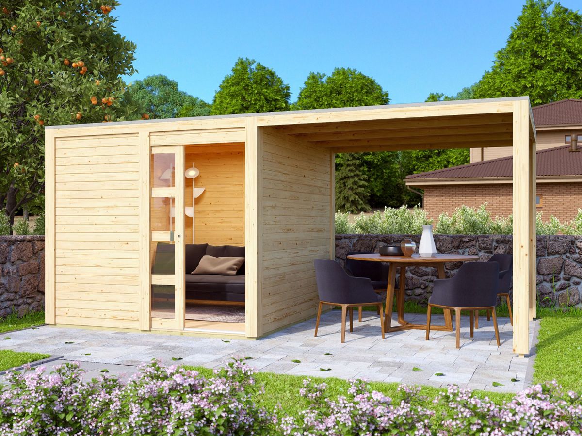 Karibu 79847 Qubic 1 tuinhuis met overkapping