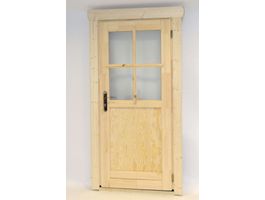 Foto von Azalp Royal Class Einzeltür mit Halb Glass (100x195 cm)