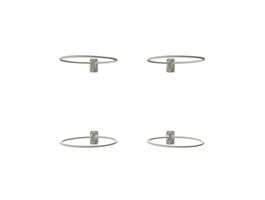 Royal Well pothouder wit set (4) Foto van Royal Well pothouder wit set (4)