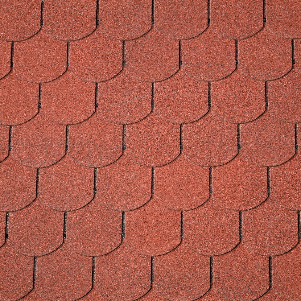 Interflex shingles voor barrelsauna - rood