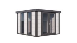 Foto van Telluria Luminato 3030 metalen tuinkantoor