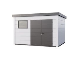 Telluria Classico Plus 3930 metalen tuinhuis Foto van Telluria Classico Plus 3930 metalen tuinhuis