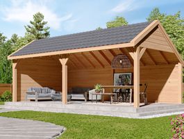 Foto von Kirk and Michaels Douglasien Schuppen mit Satteldach Decis