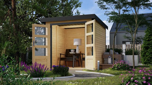 Karibu 93410 Jupiter 2 tuinhuis - vuren|antraciet