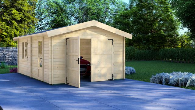Graed houten garage Stable