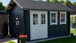 Azalp Blockhütte Lynn Foto von