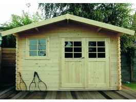 Solid S8275-1 Chimay Blokhut - Hogedruk Geïmpregneerd Foto van Solid S8275-1 Chimay Blokhut - Hogedruk Geïmpregneerd