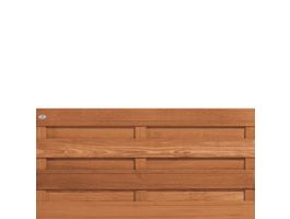 Azalp tuinscherm Bangkirai deluxe Foto van Azalp tuinscherm Bangkirai deluxe