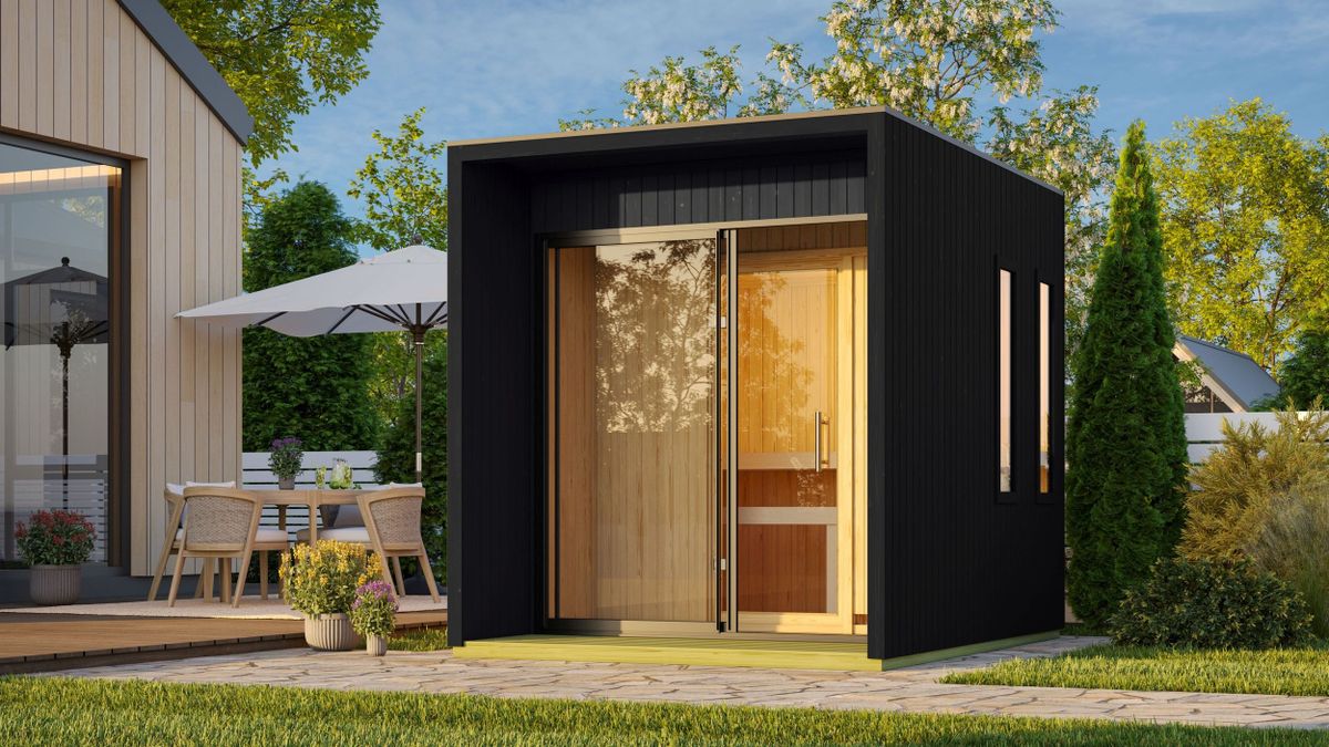 Karibu 203 Catalina buitensauna - zwart