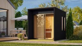 Karibu 203 Catalina buitensauna - zwart Foto van Karibu 203 Catalina buitensauna - zwart