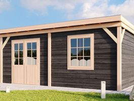 Foto von WoodAcademy hölzernes Gartenhaus Nobility Nero