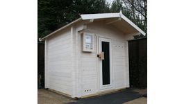 Foto van Azalp Buitensauna Nauttia 180x120 cm - 45 mm