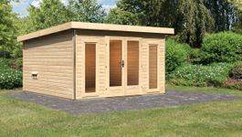 Karibu 36283 Mainburg 3 buitensauna Foto van Karibu 36283 Mainburg 3 buitensauna