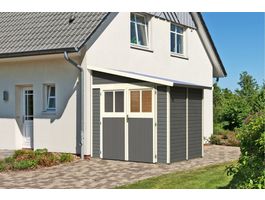 Foto von Karibu 8884 Bomlitz 2 Gartenhaus - Terragrau