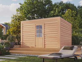 Foto von WoodAcademy Douglasien Gartenhaus Graniet Excellent