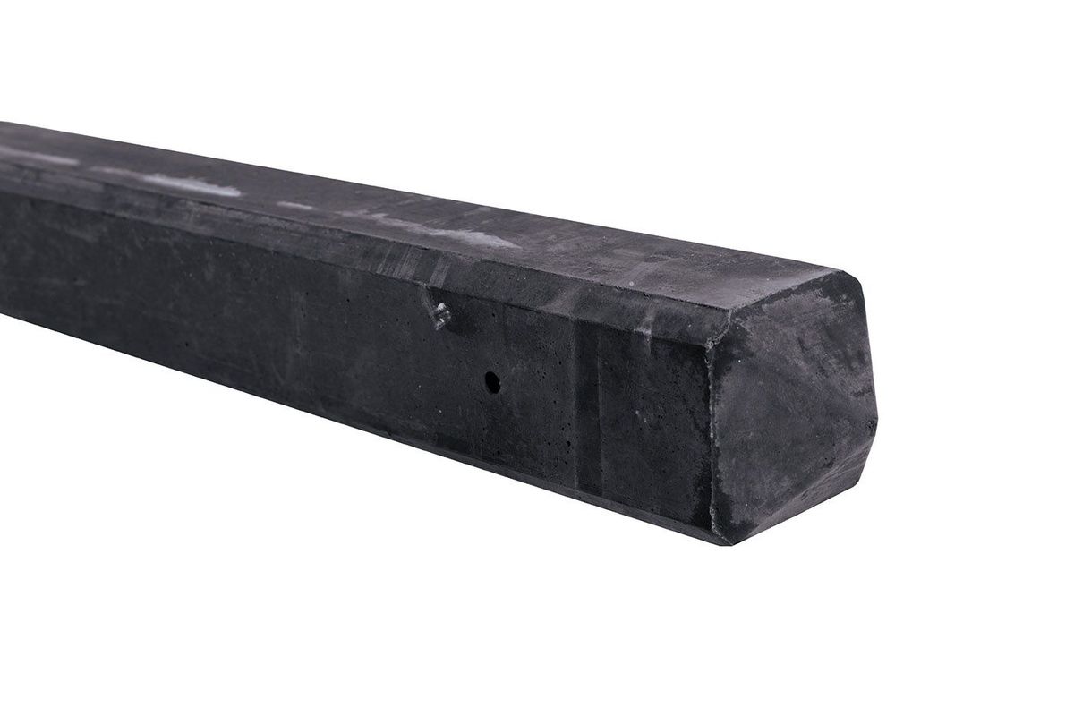 Azalp Beton eindpaal rotsmotief antraciet 10x10x280cm