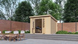 Interflex Blockhütte 3030 L Foto von Interflex Blockhütte 3030 L