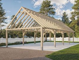 Foto van EastWood eiken zadeldak buitenverblijf Border