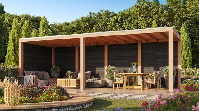 WoodAcademy douglas overkapping Moonstone Essential nero