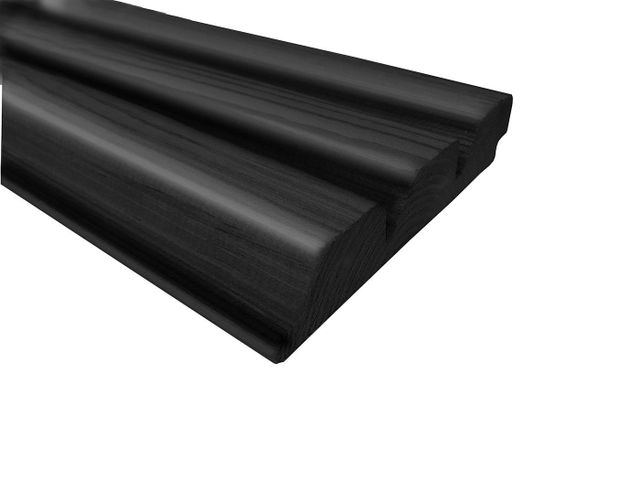 Azalp Vurenhouten Thermowood Triple Deluxe Rabat Zwart