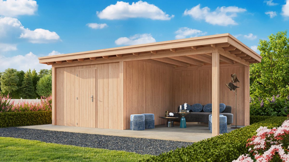 Kirk and Michaels Gartenhaus mit Überdachung Didius