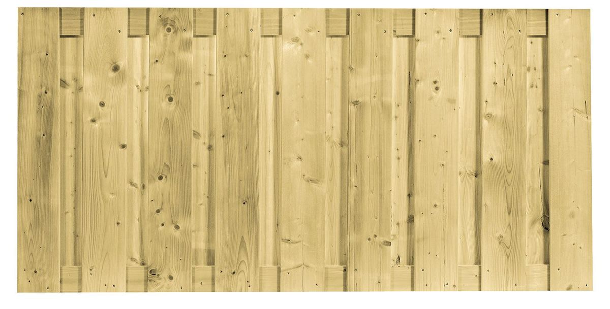 Azalp tuinscherm vurenhout recht verticaal