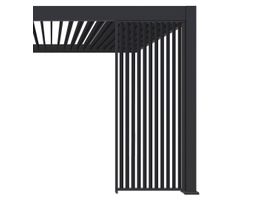 Porchenzo shutter paneel 113 cm - verticaal - antraciet Foto van Porchenzo shutter paneel 113 cm - verticaal - antraciet