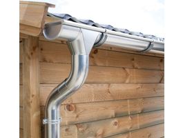 Foto von Azalp doppeltes Regenrinnenset Zink 110 mm - 510 cm