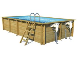 Foto van Procopi Weva Rectangle blauw 75-100 Houten Zwembad