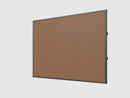 Foto van Porchenzo WPC design wand 360 cm - teak