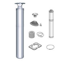 Harvia WHP1500BS RVS Stahlschornstein - Flachdach Foto von Harvia WHP1500BS RVS Stahlschornstein - Flachdach