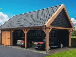 Foto van Trendhout carport met schuur zadeldak XXL