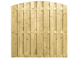 Foto van Azalp tuinscherm vurenhout getoogd